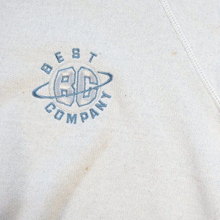 Vintage Best Company Embroidered Logo Crewneck - L