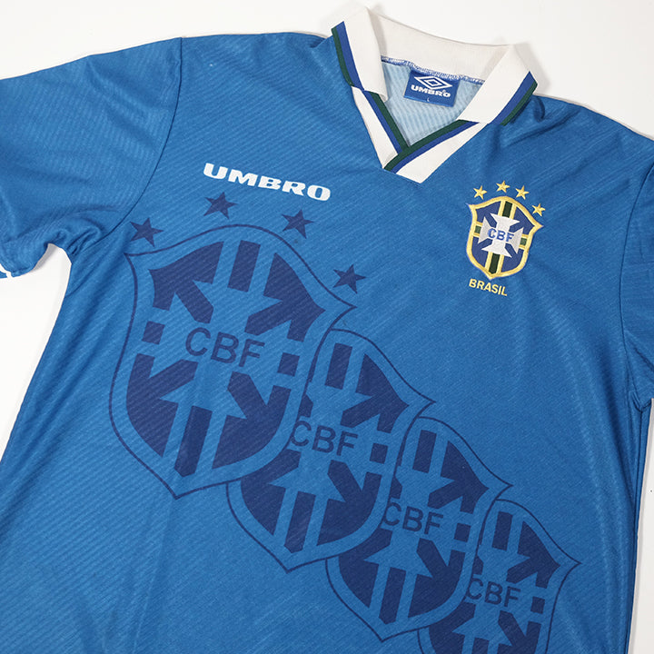 Vintage 1994-96 Umbro Brasil Away Jersey - L