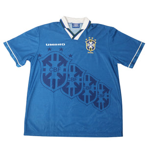 Vintage 1994-96 Umbro Brasil Away Jersey - L