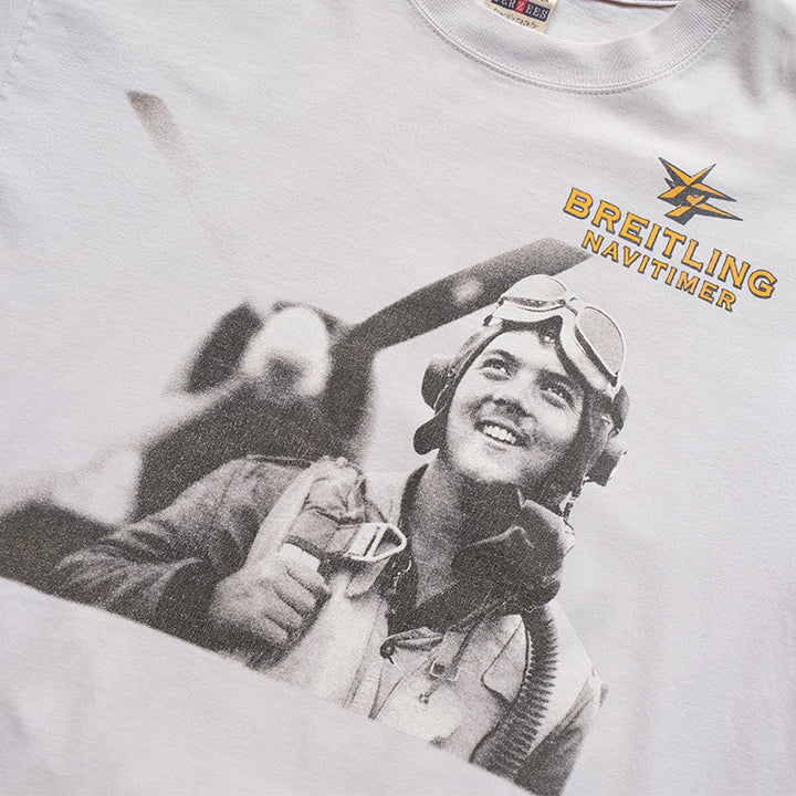 Vintage Breitling Front & Back Graphic T-Shirt - L