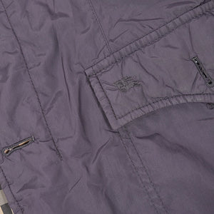 Vintage Burberry Nova Check Lined Satin Gumson Jacket Made In Spain - L