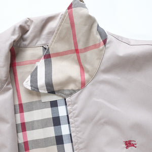 Vintage RARE Burberry Nova Check Lined Satin Harrington Jacket - L