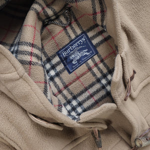 Vintage Burberrys OG Nova Check Lined Montgomery Wool Coat Made In England - L/XL