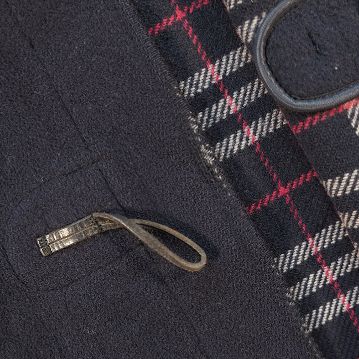 Vintage Burberrys Nova Check Lined Wool Montgomery Jacket - L