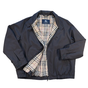 Vintage Burberry Nova Check Lined Satin Harrington Jacket L Steep Store