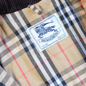 Vintage Burberry Nova Check Lining Made In England Parka Jacket - M