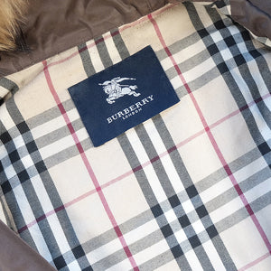 Vintage Burberry Nova Check Lined Coat - M