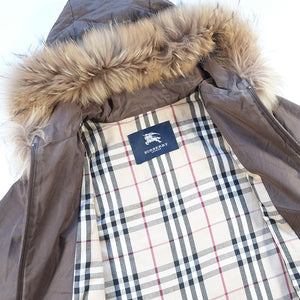 Vintage Burberry Nova Check Lined Coat - M