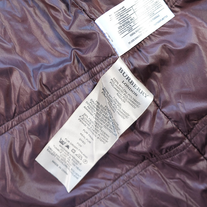 Vintage Burberry Puffer Down Jacket - L