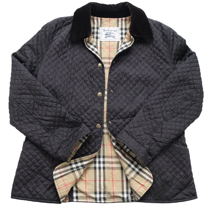 Vintage Burberrys WOMENS Nova Check Lined Quilted Jacket - L