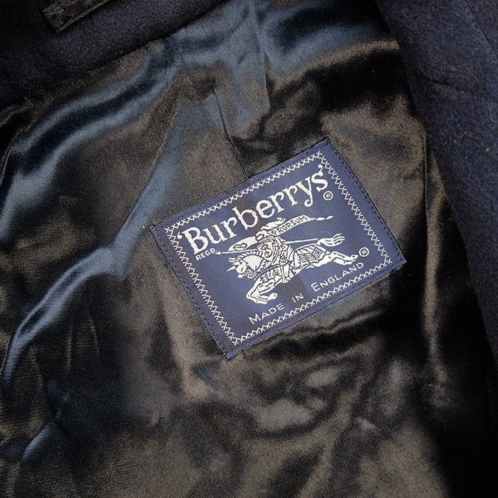 Vintage Burberry OG Nova Check Lined Trench Coat Made In England - XL