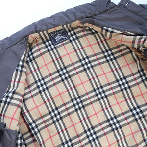 Vintage Burberrys Wool Nova Check Lined Puffer Down Jacket - L/XL