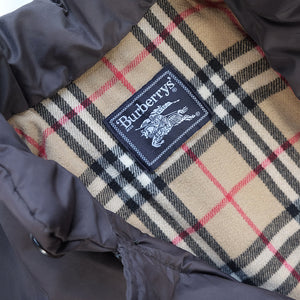 Vintage Burberrys Wool Nova Check Lined Puffer Down Jacket - L/XL