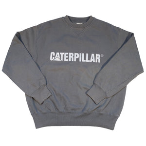Vintage Caterpillar Embroidered Spell Out Crewneck - M