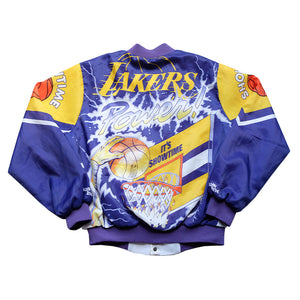Vintage RARE Chalk Line Los Angeles Lakers Big Graphic Jacket - S/M