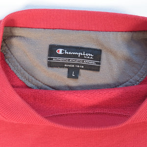 Vintage Champion Embroidered Spell Out Crewneck - L