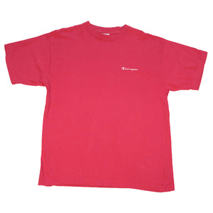 Vintage Champion Embroidered Spell Out T-Shirt - L