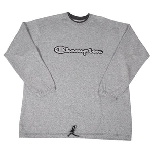 Vintage Champion Embroidered Spell Out Crewneck - XL
