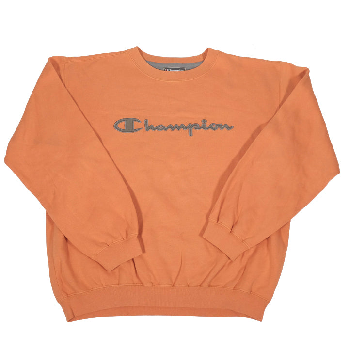 Vintage Champion Embroidered Spell Out Crewneck - M