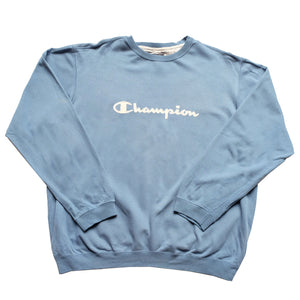 Vintage Champion Embroidered Spell Out Crewneck - XL