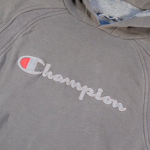 Vintage Champion Embroidered Spell Out Hoodie - S/M