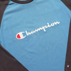 Vintage Champion Big Embroidered Spell Out Long Sleeve - L