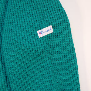 Vintage Champion Sleeve Patch Knit Sweater - M