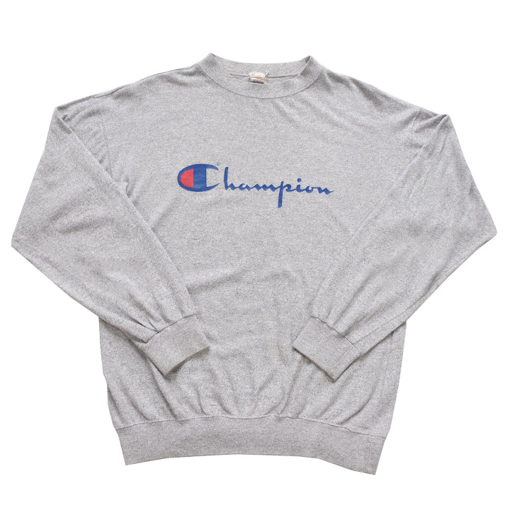 Vintage Champion Spell Out Long Sleeve - L