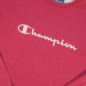 Vintage Champion Big Embroidered Spell Out Long Sleeve - XL