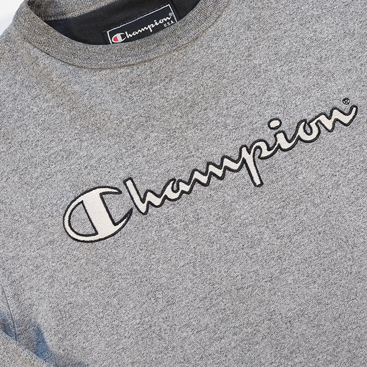 Vintage Champion Embroidered Spell Out Crewneck - S