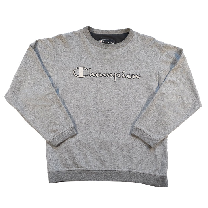 Vintage Champion Embroidered Spell Out Crewneck - S