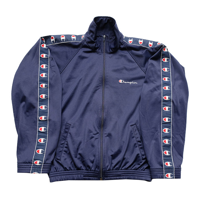 Vintage Champion Tape Logo Track Jacket - M