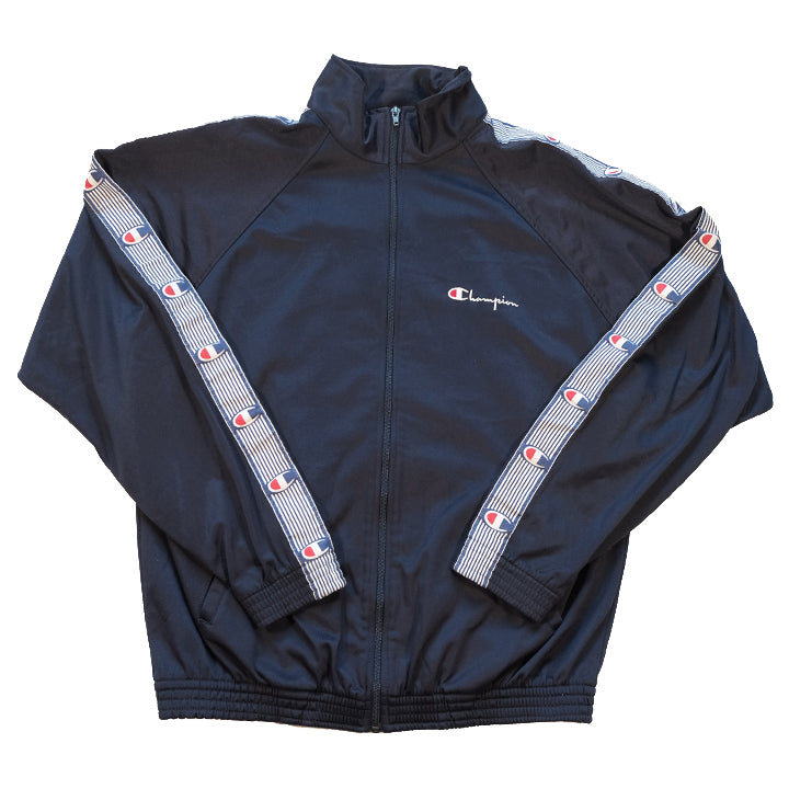 Vintage Champion Tape Logo Track Jacket - L