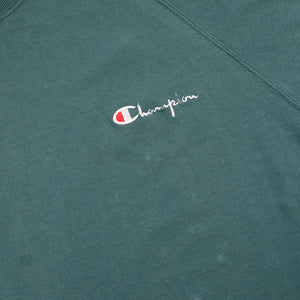 Vintage Champion Embroidered Spell Out Tape Logo T-Shirt - S