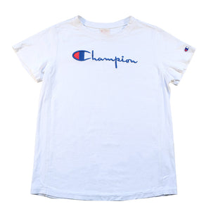 Vintage Champion Embroidered Logo T-Shirt - S