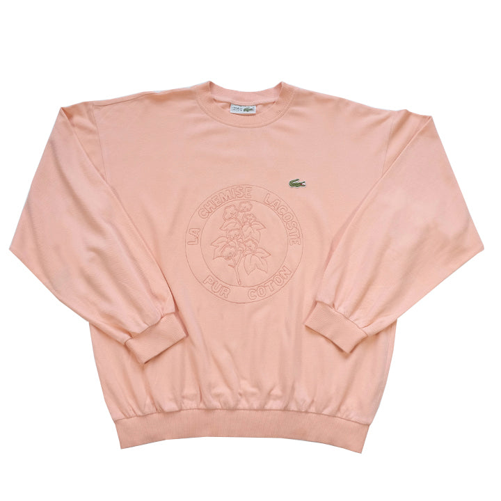 Supreme lacoste crewneck pink discount