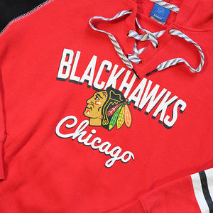 Vintage Chicago Blackhawks Pullover Hoodie - M