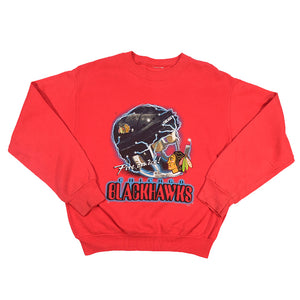 Vintage Chicago Blackhawks Big Graphic Crewneck - S