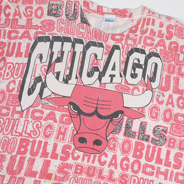 Vintage Chicago Bulls Salem All Over Print AOP T Shirt M L