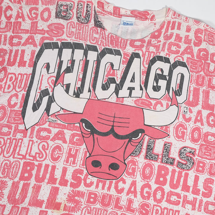 Vintage Chicago Bulls Salem All Over Print AOP T-Shirt - M/L