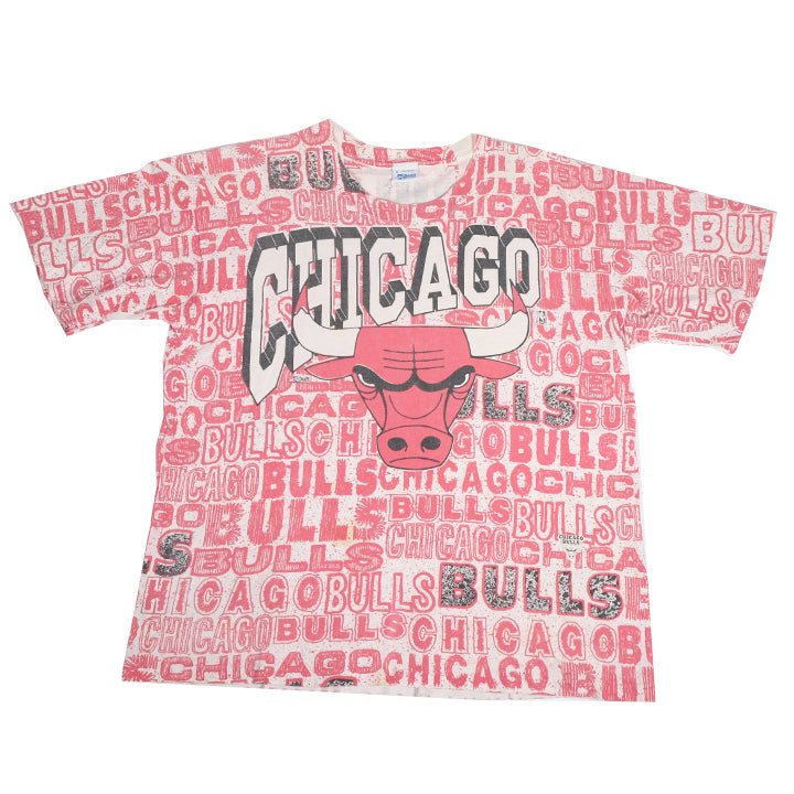 Vintage Chicago Bulls Salem All Over Print AOP T-Shirt - M/L – Steep Store
