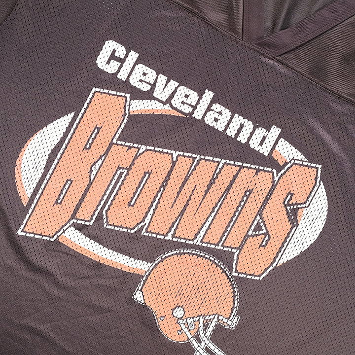 Vintage Cleveland Browns Big Logo Jersey Top Made In USA XL