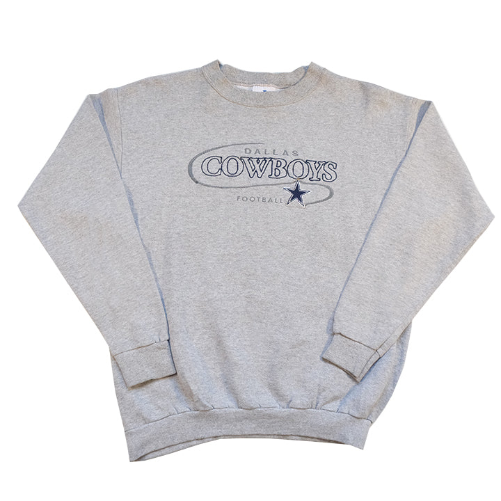Vintage Dallas Cowboys Embroidered Spell Out Crewneck - M