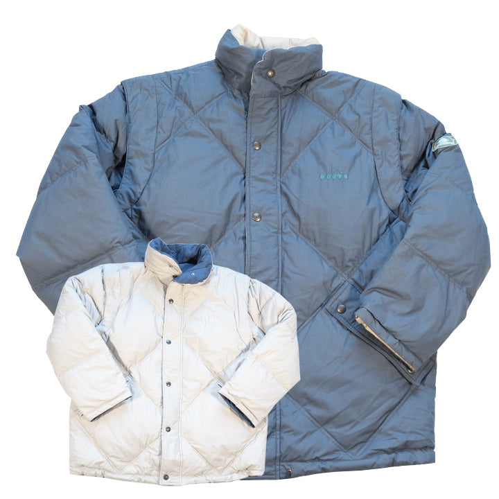 Vintage Diadora Puffer Down Reversible Jacket/Vest - L