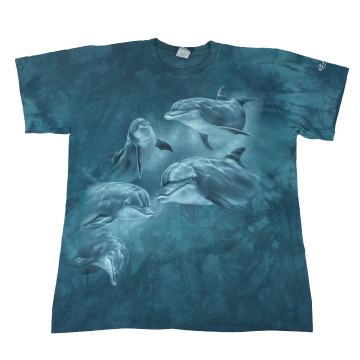 Vintage Dolphins Graphic T-Shirt - L