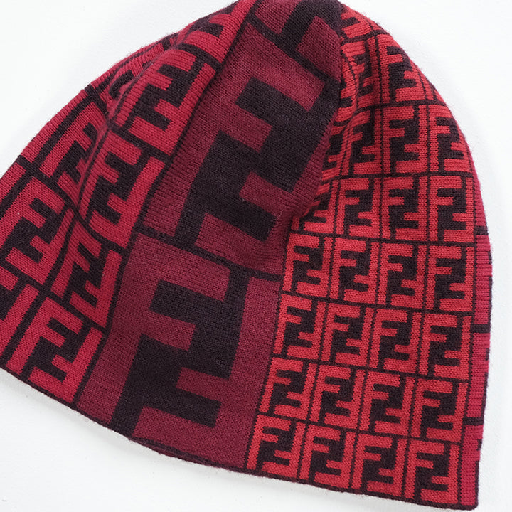 Vintage Fendi All Over Monogram Made In Italy Beanie