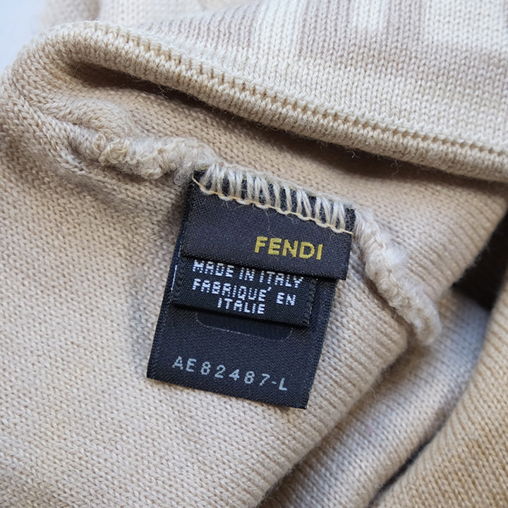 Vintage Fendi Logo Made In Italy Beanie