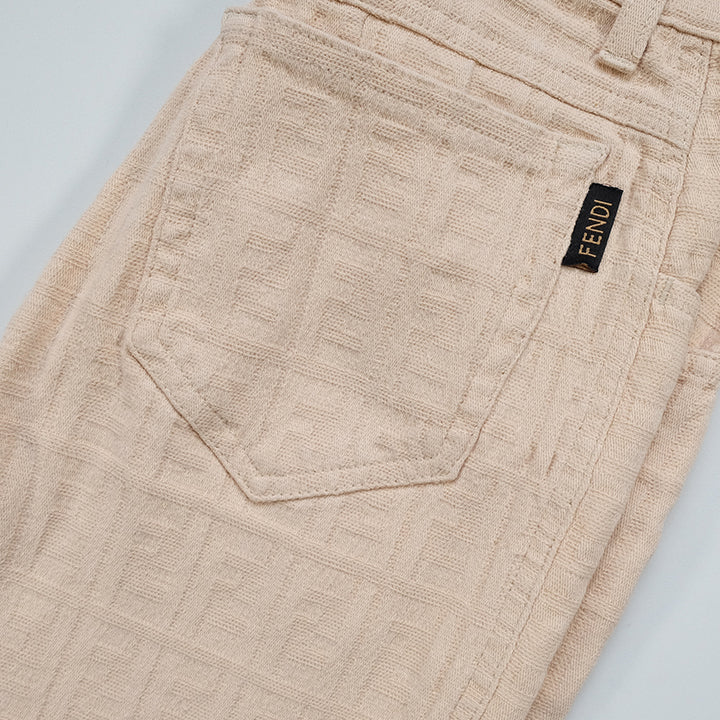Vintage RARE Fendi WOMENS All Over Monogram Pants - AU 8-10