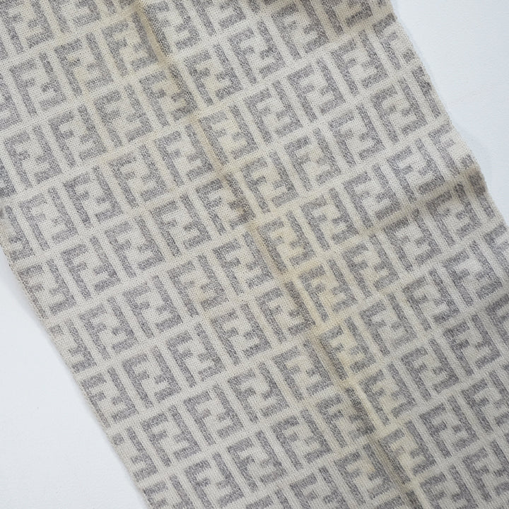 Vintage Fendi All Over Monogram Made In Italy Scarf