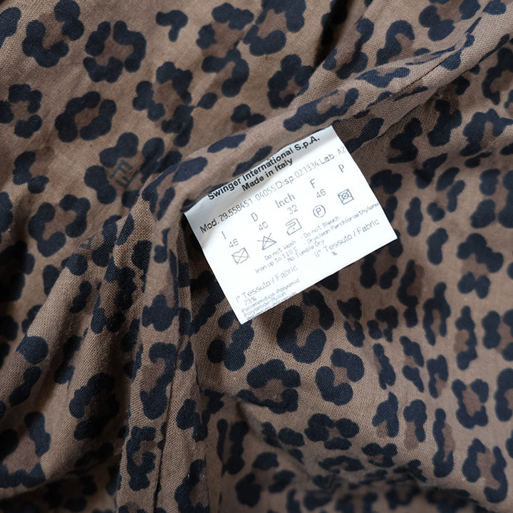 Vintage Fendi Leopard Lining WOMENS Trench Coat - XL